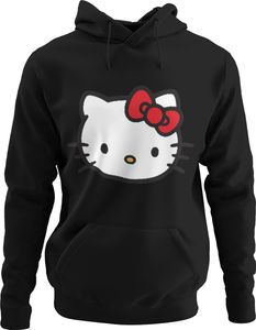 Organická dámska mikina s kapucňou Hello Kitty Japan Cat Miau Cute Cat Cute Cat