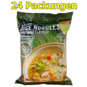 Mama Asiatische Instant Reisnudeln Vegetable glutenfrei 24er Pack (24 x 55g)