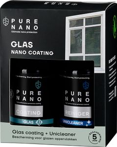 Pure Nano Coating Hochwertige Nanoversiegelung für Glas | Wasserabweisend mit Lotuseffekt | Bis zu 5 Jahre zuverlässiger Schutz | 250 ml | Für einfache Reinigung ohne Glasreiniger