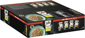 SHEBA® Portionsbeutel Multipack Selection Mini Filets in Sauce Geflügel Variation 60 x 85g