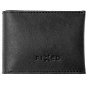 Ledergeldbörse Fixed Mini Smart Wallet für Apple AirTag, Schwarz