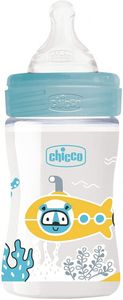 Chicco WELL-BEING Anti-Kolik Babyflasche mit Langsamen Fluss, Baby Flasche für Säuglinge 0+ Monate mit Physiologischem Sauger aus Weichem Silikon m...
