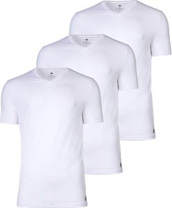 Adidas 3er-Pack Lounge-T-Shirts mit V-Ausschnitt, Weiß XXL