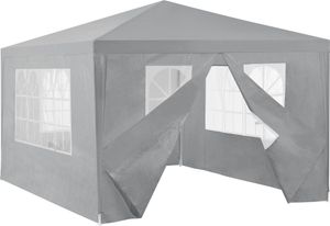 [casa.pro] altán 400x300x255cm zahradní stan párty stan pivní stan festivalový stan tmavě šedý