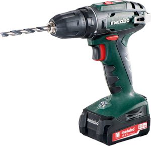 Metabo BS 14.4 akumulatorowa wiertarko-wkrętarka 14,4 V 40 Nm ( 602206540 ) + 2x akumulator 2,0 Ah + ładowarka + walizka
