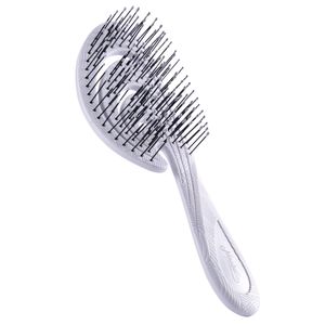 Ninabella Bio Haarbürste für Damen, Männer & Kinder - Entwirrbürste Ohne Ziepen für Locken, Lange Haare & Nasses Haar - Nachhaltige Detangler Bürste aus Recyceltem Material - Grau