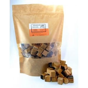 Eichenholzcubes - Cognac 1kg, Eichenholz Chips Holzspäne Eichenholzspäne