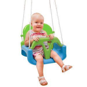 3-in-1 Kinderschaukel für Baby und Kleinkind - 40x43x33 Gartenschaukel Outdoor