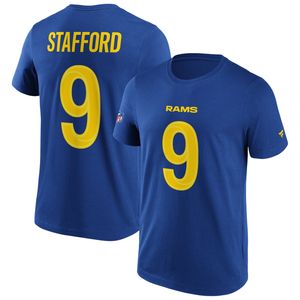 Fanatics - NFL Los Angeles Rams Stafford Name & Number Graphic T-Shirt - Blau Farbe: Blau Größe: XXL