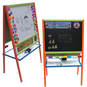 Stand-Magnet-Kindertafel mit Zubehör mit Abakus, Standtafel, 110x62,5cm