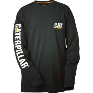 Pánske tričko s dlhým rukávom Caterpillar FS712 (4XL) (Black)