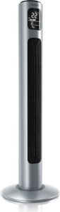 Brandson 96 cm vežový ventilátor s diaľkovým ovládaním, 3 rýchlosti, tichý mobilný ventilátor, stojanový ventilátor s osciláciou, ventilátor s GS, oceľostrieborný