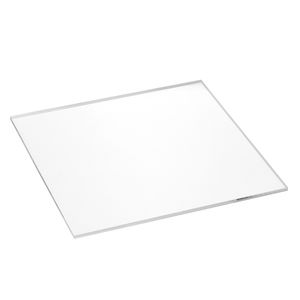 Quadratische Acrylglasscheibe 200x200x4mm transparent, rundum glänzend polierte Seitenkanten / Acryl / Acrylglas / massiv / klar / farblos / Dekoration - Zeigis®