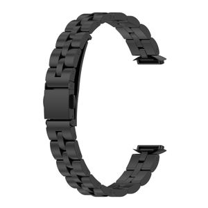 Ersatz, Edelstahl-Uhrenarmband, Uhrenarmband in Schwarz für Fitbit Luxe / Fitbit Luxe Special Edition Uhrenzubehör
