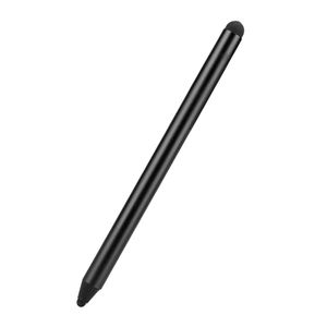 Anti-Fingerabdruck Dual Tipps Kapazitiver Touchscreme Stift Zeichnungsstift für Tablet-Schwarz