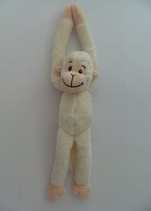 Stofftier Hängeaffe, beige, 40 cm, hängend, Kuscheltier Plüschtier, Affe Affen Hängeaffen