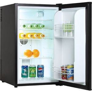 Syntrox Germany Retro Minikühlschrank 70 L – Hotelkühlschrank, Minibar, geräuscharm, , schwarz