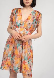 Liu Jo Damen Abito gemustertes ärmelloses Kleid M