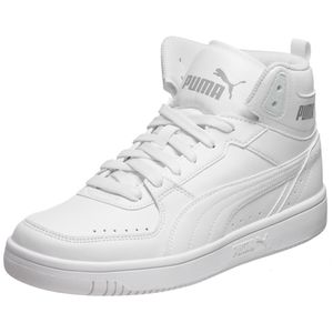 Puma Rebound Joy Mid Schuhe Sneaker Mid Cut Basketballsneaker, Größe:UK 7.5 - EUR 41 - 26.5 cm, Farbe:Weiß (Puma White)