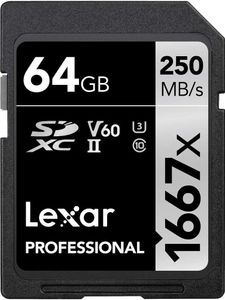 Lexar SDXC 64 GB Speicherkarte Klasse 10 UHS-II (LSD64GCB1667)