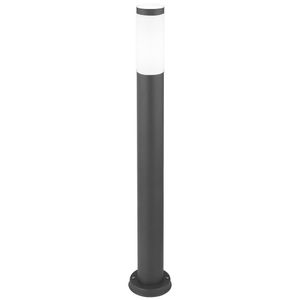 LED Stehleuchte, Edelstahl anthrazit, H 80 cm