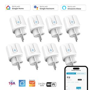 8x Intelligente WiFi WLAN Steckdose mit Strommessung und Sprachsteuerung, Timer, SmartLife App, Mini Smart Plug, Alexa & Google