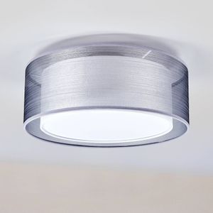 Lindby Deckenlampe 'Nica' (Modern) in Alu aus Textil u.a. für Wohnzimmer & Esszimmer (3 flammig, E14) - Deckenleuchte, Lampe, Wohnzimmerlampe