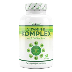 Vitamin B Komplex - 8 B-Vitamine - 200 Tabletten