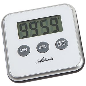 Atlanta 239/0 Kurzzeitmesser Atlanta digital weiß mit Magnet Küchen Timer