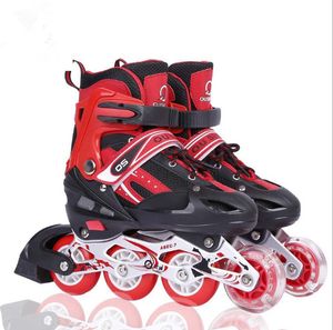 Kinder Inline Skates Rollschuhe mit Leuchtenden Rädern Verstellbar  für Jungen, Mädchen, Anfänger Größe 35-38