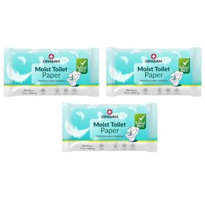 Feuchte Toilettentücher, Feuchtes Toilettenpapier mit Kamillenextrakt 3 Packung x 48 Tücher