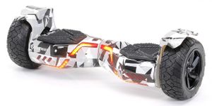 ROBWAY X2 - Offroad-Hoverboard fürs Gelände - Erwachsene & Kinder - 8,5 Zoll - App - Bluetooth - 700 Watt - Bis 15 km/h - Bis 120 kg (Metro Camo)