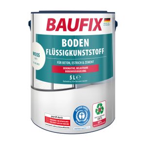 BAUFIX Boden-Flüssigkunststoff weiss matt, 5 Liter, Beton- und Bodenfarbe