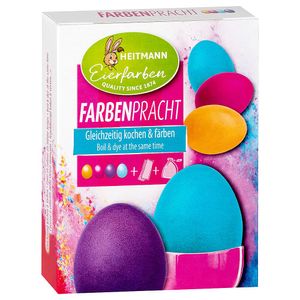 Heitmann Eierfarben Ostereier färben weichgekochte Eier Heißfärbung 4 Farben