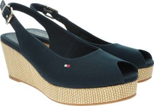 Tommy Hilfiger Ikonic Elba Damen Sling Sandalette in Blau, Größe 36