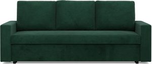 Sofa 3-Sitzer  mit Schlaffunktion,  Cord - Dunkelgrün