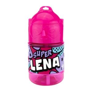 Wasserflasche f. Kinder mit Namen für Schule und Freizeit-BPA frei-Trinkflasche Lena