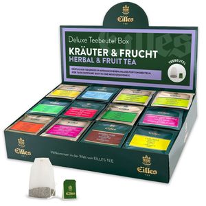 KRÄUTER & FRUCHT Mischbox mit 12 Sorten EILLES Deluxe Teebeutel
