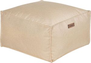 BELIANI Pouf Hellbeige Leinenoptik 50 x 50 cm mit EPS-Perlen Abnehmbarem Bezug Quadratisch Modern Skandi Bodenkissen Sitzpouf Sitzmöbel Indoor BELIANI Pouf Hellbeige Leinenoptik 50 x 50 cm mit EPS-Perlen Abnehmbarem Bezug Quadratisch Modern Skandi Bodenkissen Sitzpouf Sitzmöbel Indoor