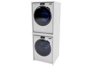 CraftPAK Waschmaschinenschrank geeignet für Waschmaschine & Wäschetrockner 66x180x65cm