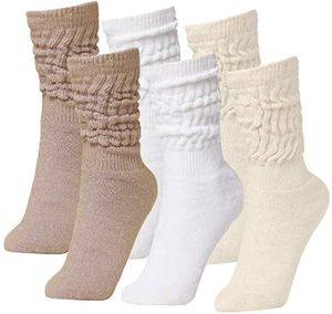 Brubaker Unisex 6er Pack Slouch Socken Beige/Ecru/Weiss Gr. 39/42