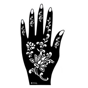 Henna Tattoo Schablone für die Linke Hand