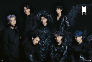 BTS - Bangtan Boys - Schwarze Flügel - Poster Druck - Größe 91,5x61 cm