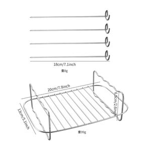 INF Edelstahl-Grillrost mit 4-Stift-Grill