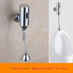 Messing Spulventil Urinal Druckspuler Automatischer Induktionsspülung Automatische Sensor Urinal Spülventil Spülung Wandmontage Toilette Urinalventil