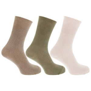 Pánske ponožky s obsahom bambusu, 3 balenia MB376 (39-45 EU) (zelené/béžové/krémové)