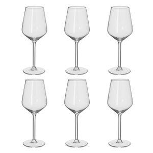 alpina Weingläser Weißwein - Weingläser Set 6 Teilig - Weinglas 37cl - Glas