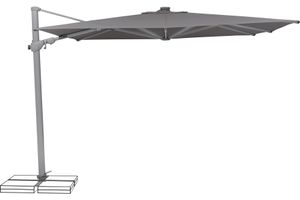 Suncomfort by Glatz  Sonnenschirm Ampelschirm Varioflex Solar LED, 300x300cm, Farbe Anthrazit - Stone grey