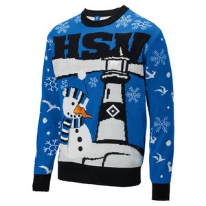 Hamburger SV HSV Ugly Christmas Sweater Leuchtturm Gr. 2XL