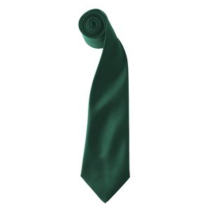 Premier Herren Satin-Krawatte zum Anklipsen (2 Stück/Packung) RW6940 (Einheitsgröße) (Flaschengrün)